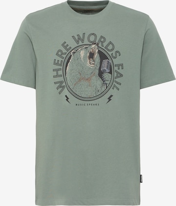 Tricou 'BHKIBE' de la BLEND pe verde: față