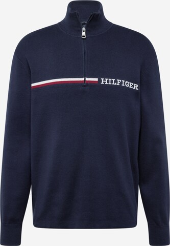 TOMMY HILFIGER Sweter w kolorze niebieski: przód