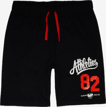 regular Pantaloni 'Athletics 82' di HARVEY MILLER in nero: frontale