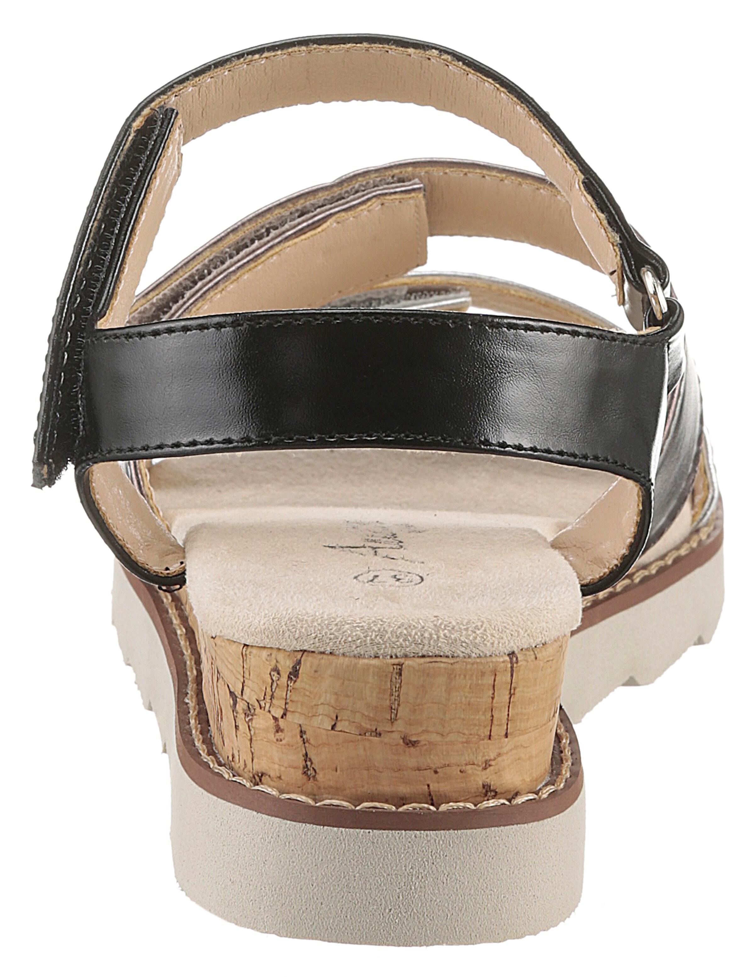 Aniston Strap Sandals in Silver