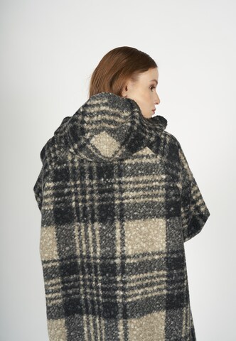 FREAKY NATION Between-seasons coat 'Check Love' in Brown