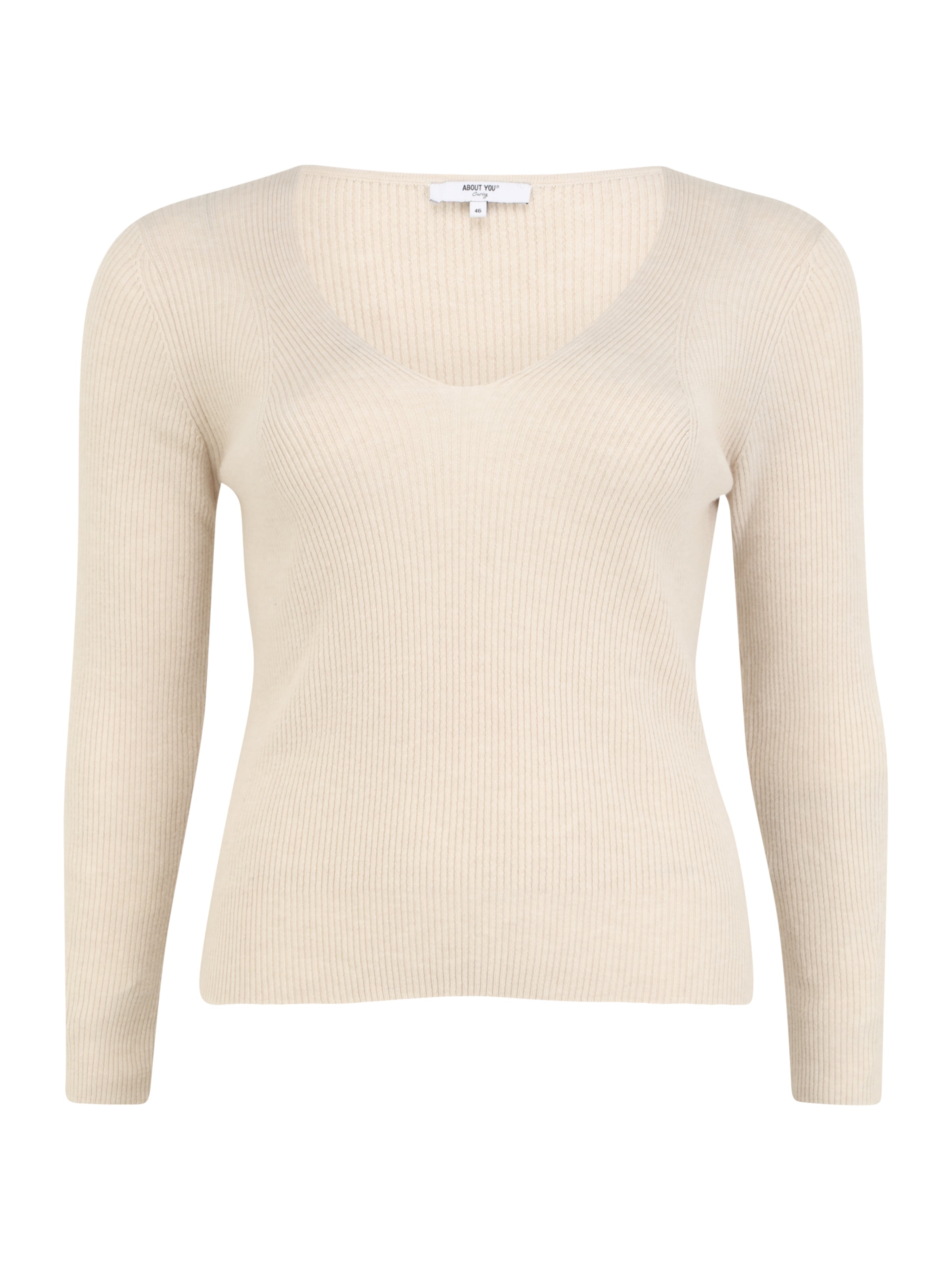 ABOUT YOU Curvy Svetr 'Orelia' – béžová: přední strana