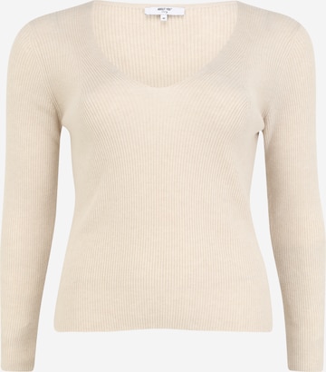 ABOUT YOU Curvy Pullover 'Orelia' in Beige: predná strana