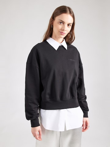 Felpa di Calvin Klein in nero: frontale
