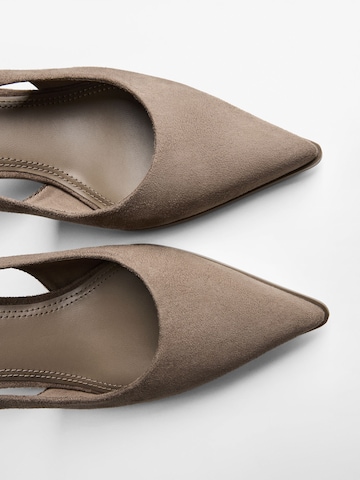 Bershka Sling körömcipők - szürke