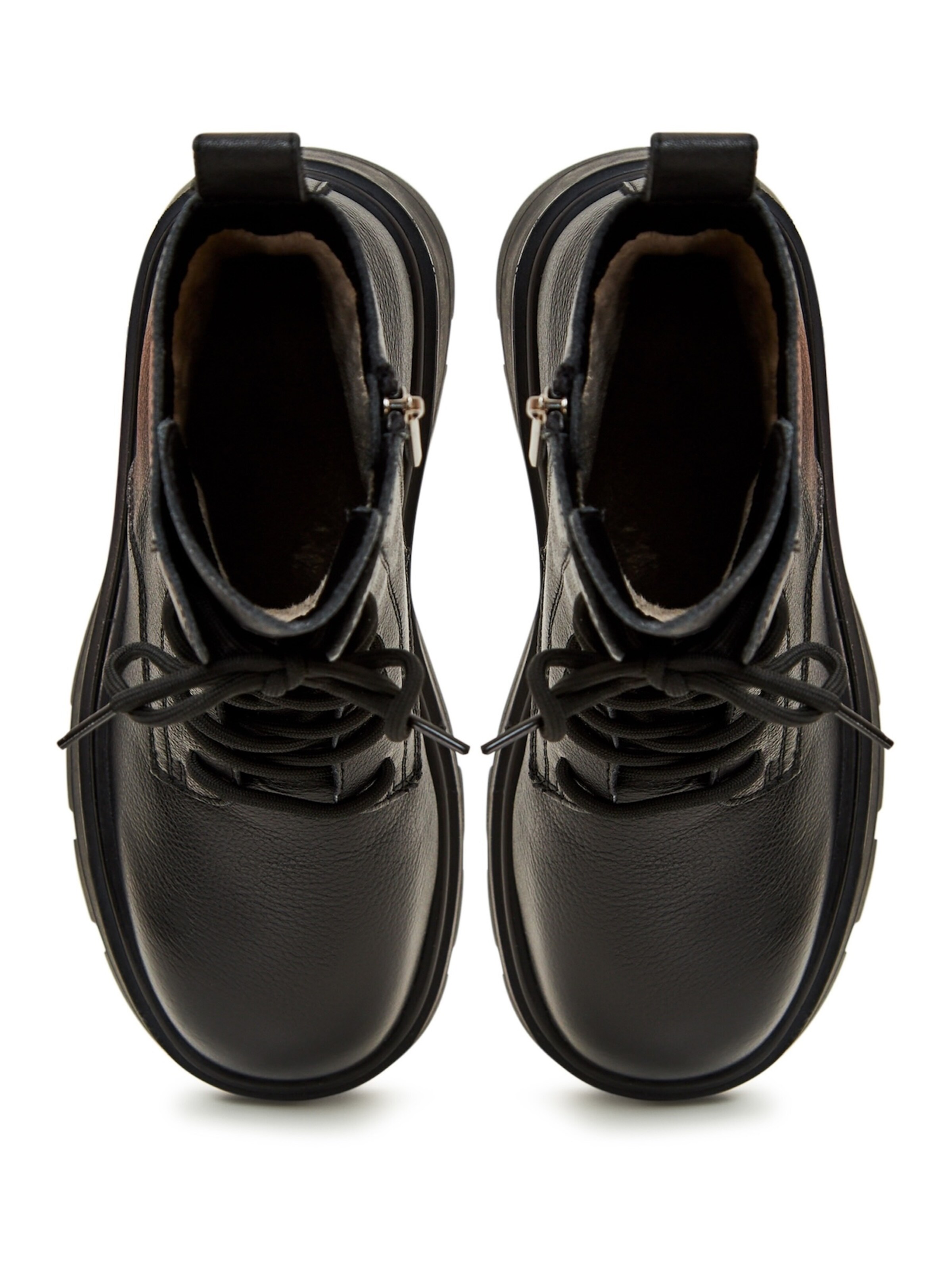 CESARE GASPARI Lace-up bootie in Black