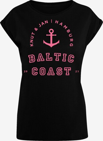 T-shirt 'Baltic Coast' F4NT4STIC en noir : devant