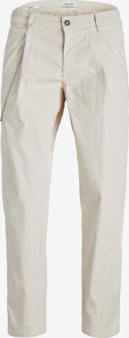 Pantaloni con pieghe 'FREDDIE' di JACK & JONES in beige: frontale