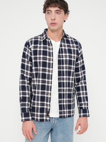 JACK & JONES - Ajuste regular Camisa 'JJEDOVER' en azul