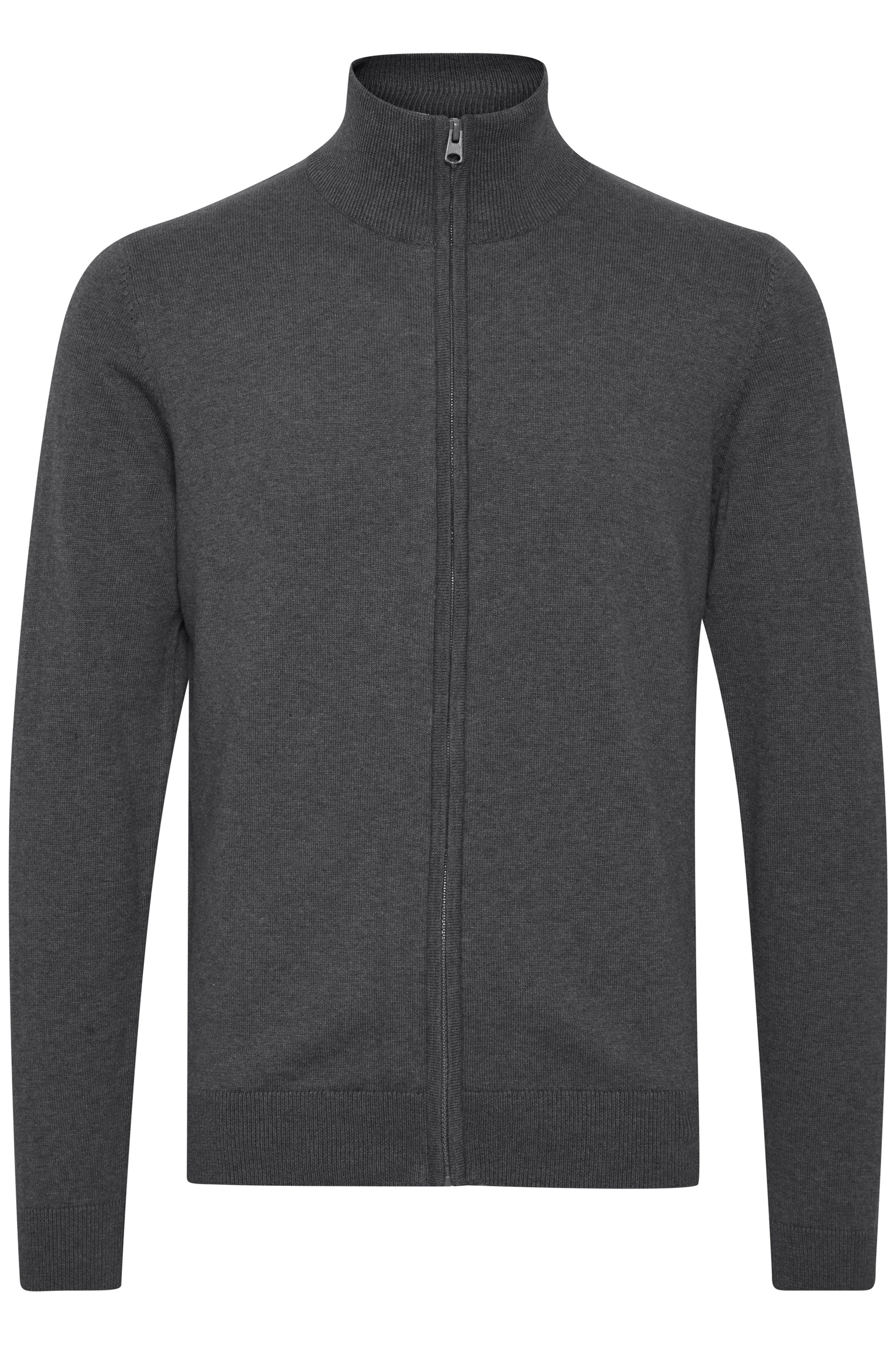 11 Project Strickjacke 'MELKER' in Grau: Vorderseite