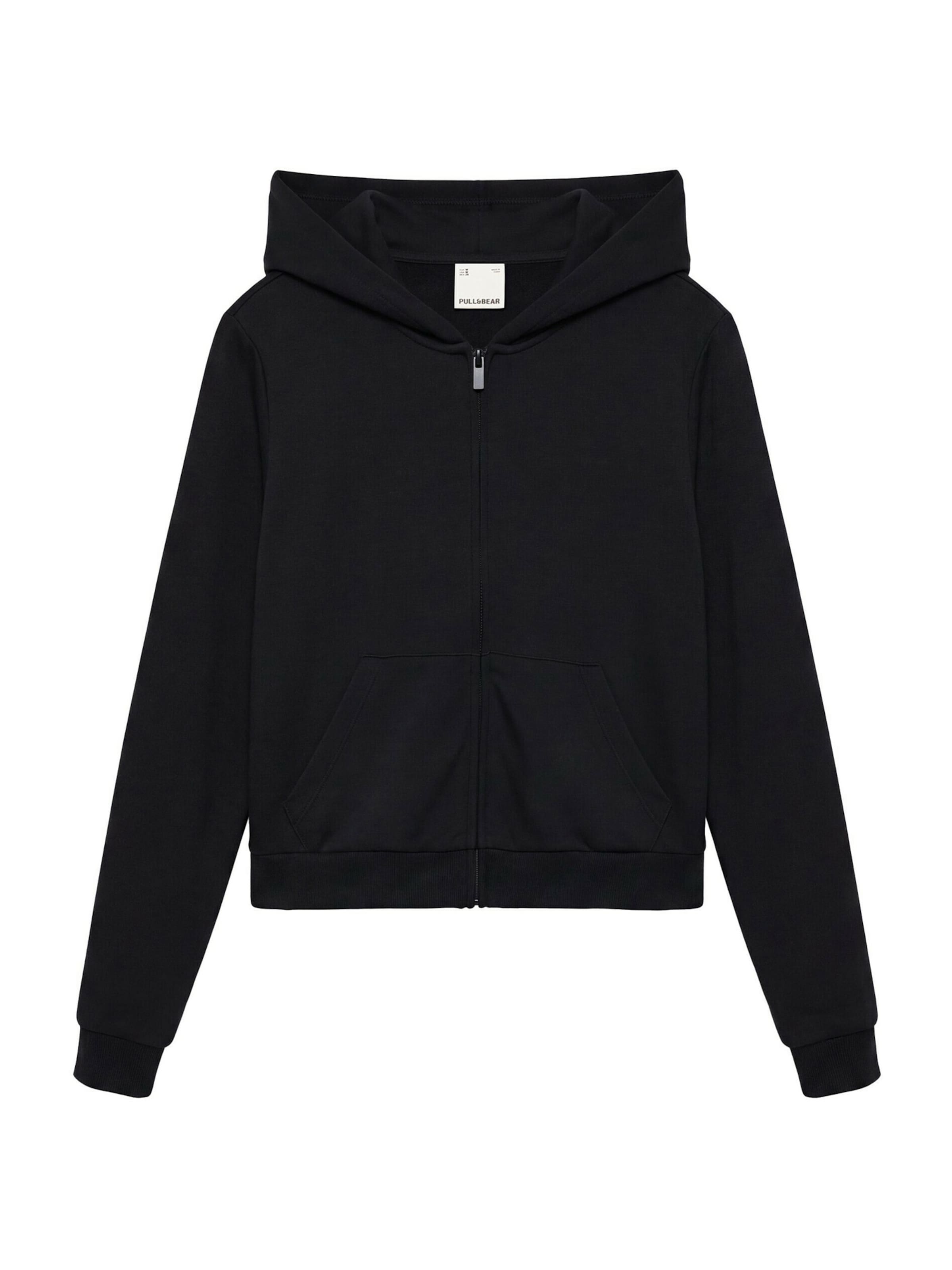 Pull&Bear Tréning dzseki - fekete: elől