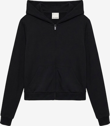 Giacca di felpa di Pull&Bear in nero: frontale