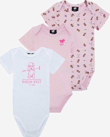 Polo Sylt Romper/Bodysuit in Pink: front