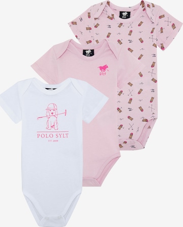 Polo Sylt Romper/Bodysuit in Pink: front