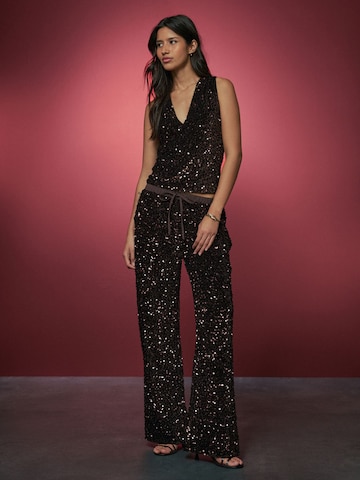 Next Wide Leg Hose in Braun