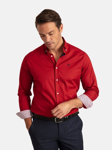 Williot Regular fit Button Up Shirt in Red