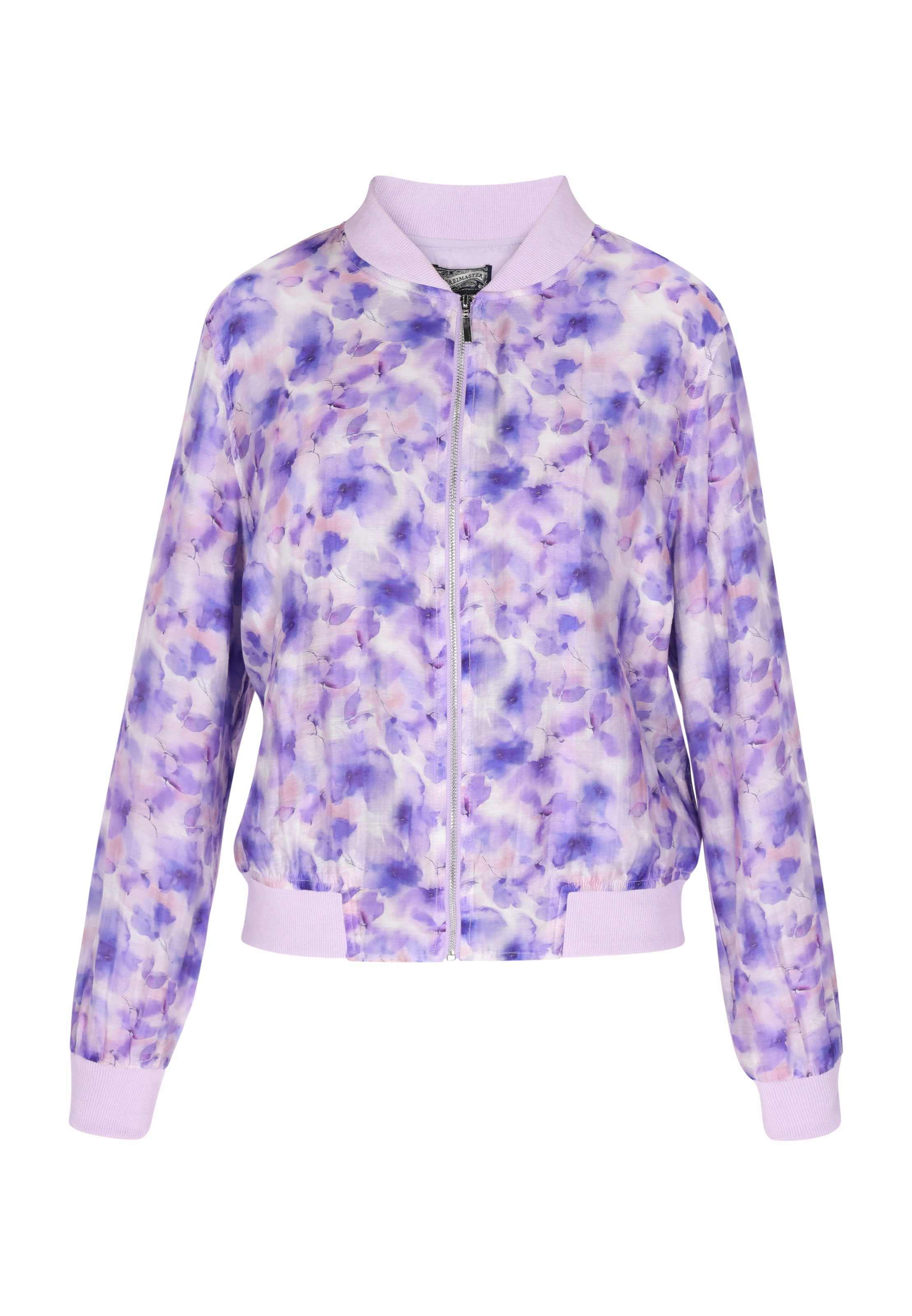 DreiMaster Vintage Sweatjacke in Lila: Vorderseite