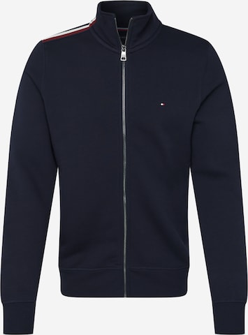 TOMMY HILFIGER - Sudadera con cremallera en azul: frente