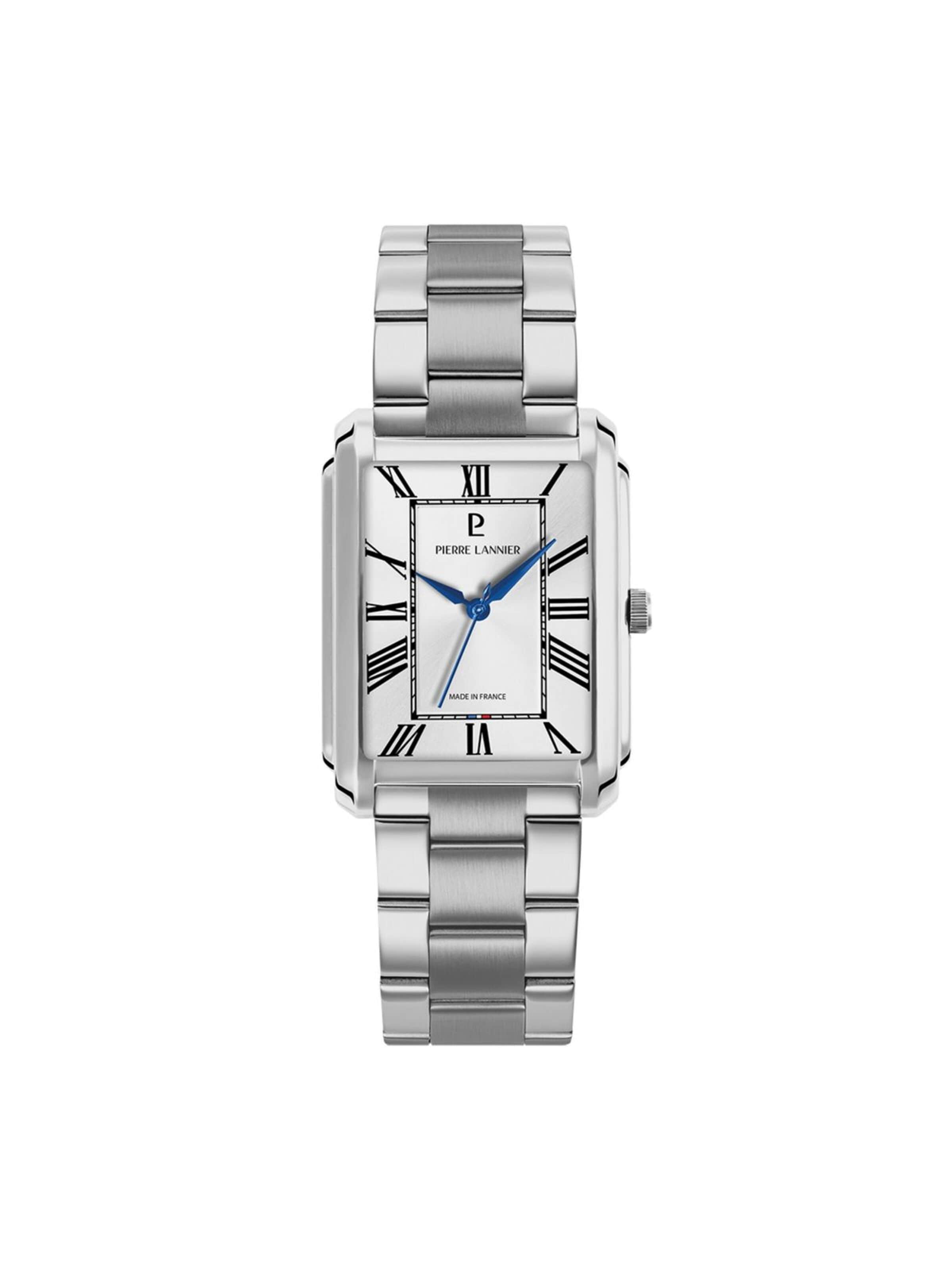 Montre à affichage analogique Pierre Lannier en argent : devant