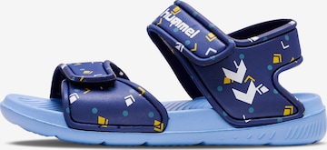 Hummel Sandalen in Blauw: voorkant