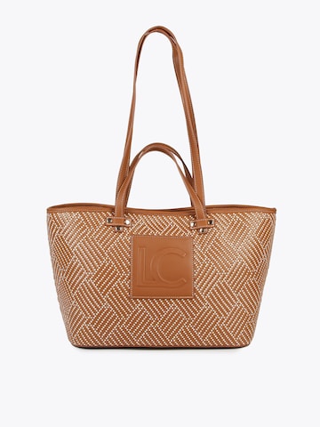 Lola Casademunt - Shopper en marrón: frente