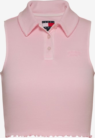 Top di Tommy Jeans in rosa: frontale