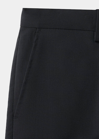 MANGO MAN Slimfit Hose 'Smoking' in Schwarz