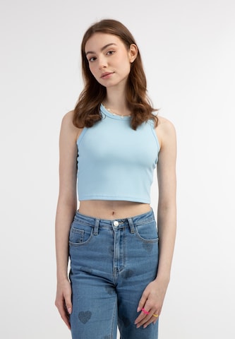 MYMO Top in Blue: front