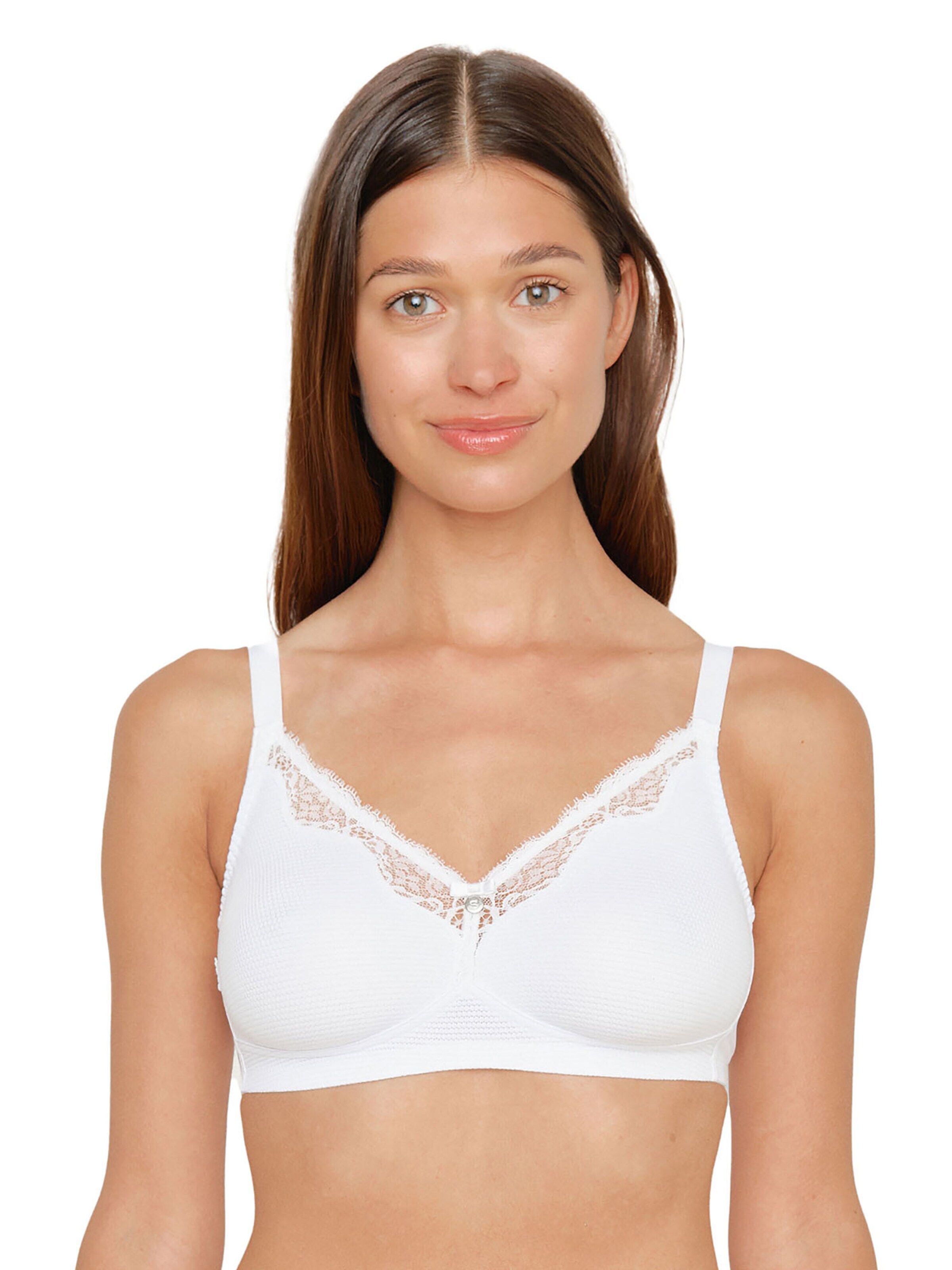 SUSA Classic Bra 'Capri' in White: front