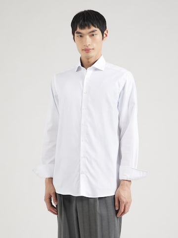 Bruun & Stengade Regular fit Риза 'Josh' в бяло: отпред