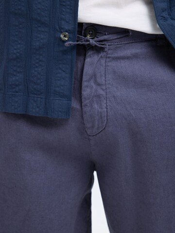 SELECTED HOMME Loosefit Nadrág 'SLHMAGNUS' - kék
