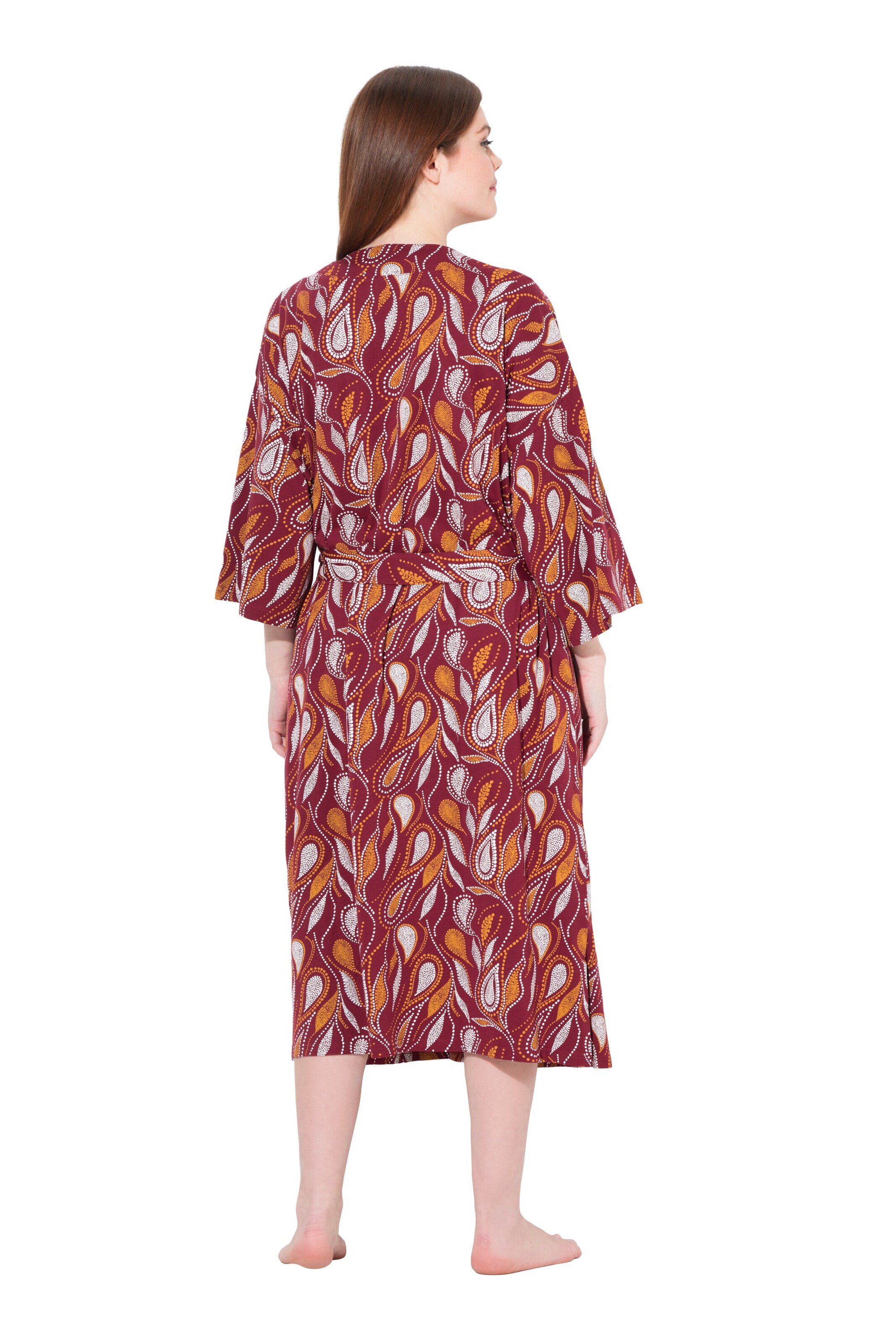 Ulla Popken Bademantel lang in Rot