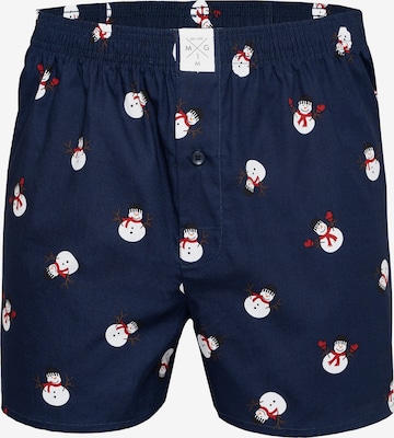 MG-1 Boxer shorts 'Christmas' in Blue: front