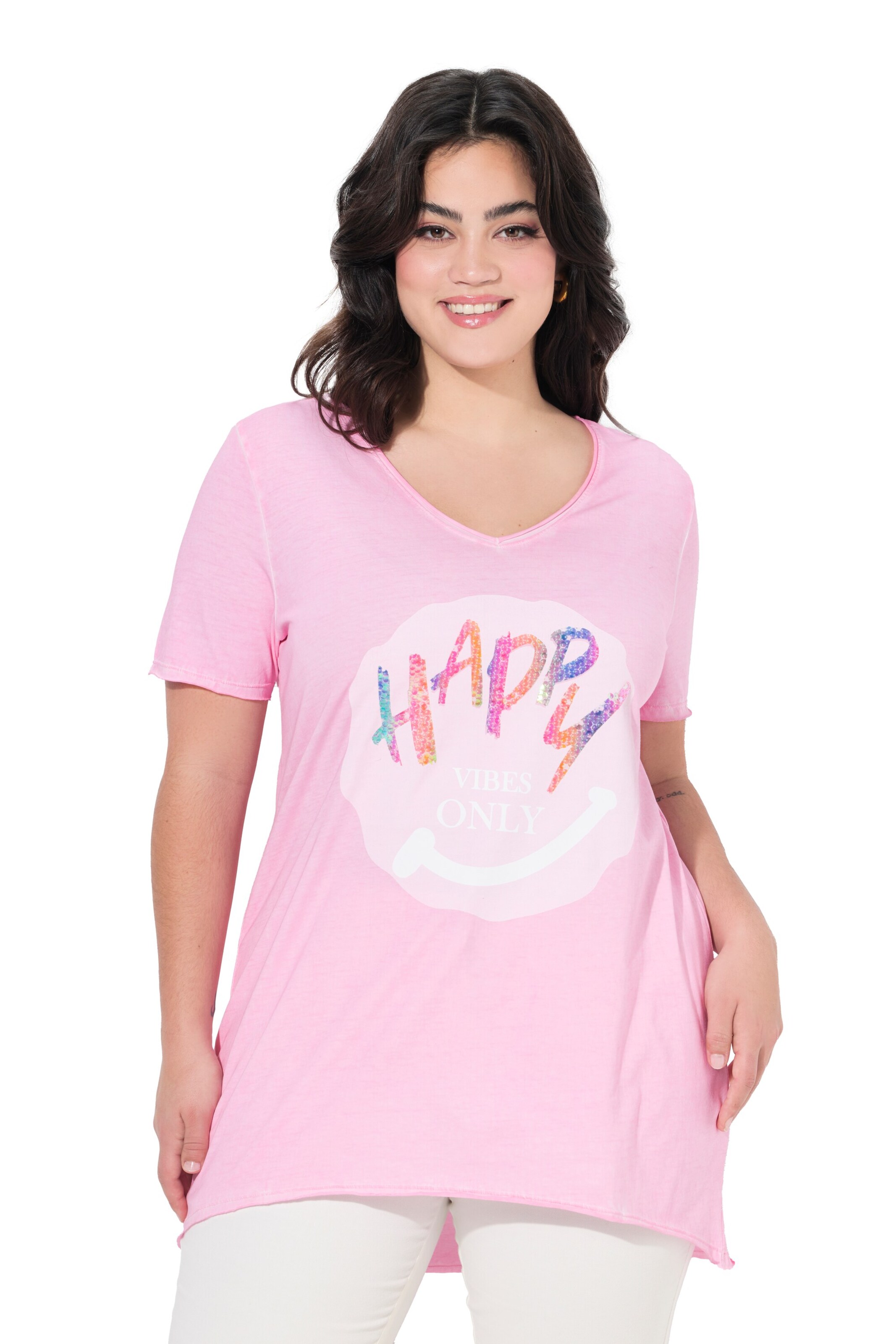 T-shirt Angel of Style en rose : devant