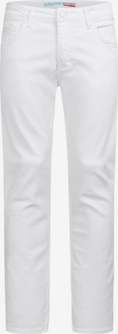 Alessandro Salvarini Jeans in Wit: voorkant