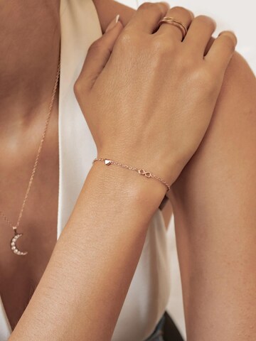 Bracelet 'Infinity Heart' Hey Happiness en or