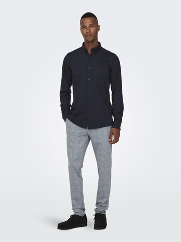 Only & Sons - Slimfit Calças chino 'Mark' em cinzento