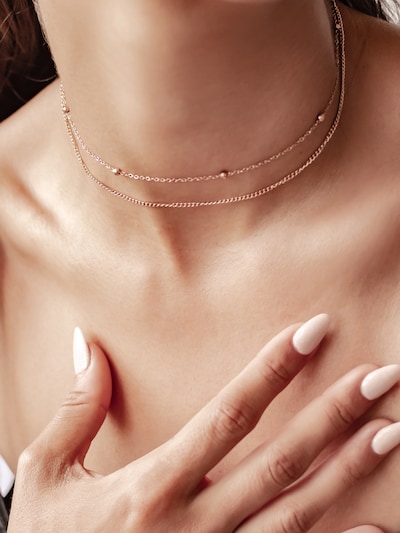 Collana 'Duo Light' in Onesize Hey Happiness di colore oro rosé, Visualizzazione prodotti