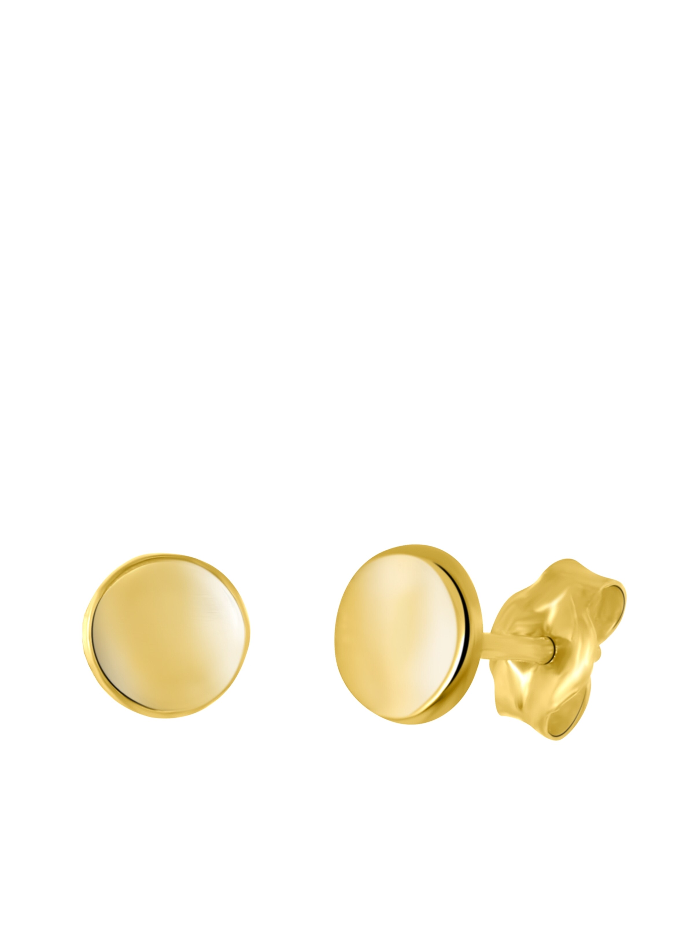 Lucardi Earrings 'Klassisch' in Gold: front