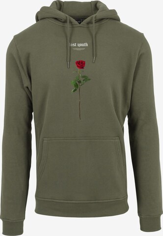 MT Men Sweatshirt 'Lost Youth Rose' in Grün: predná strana