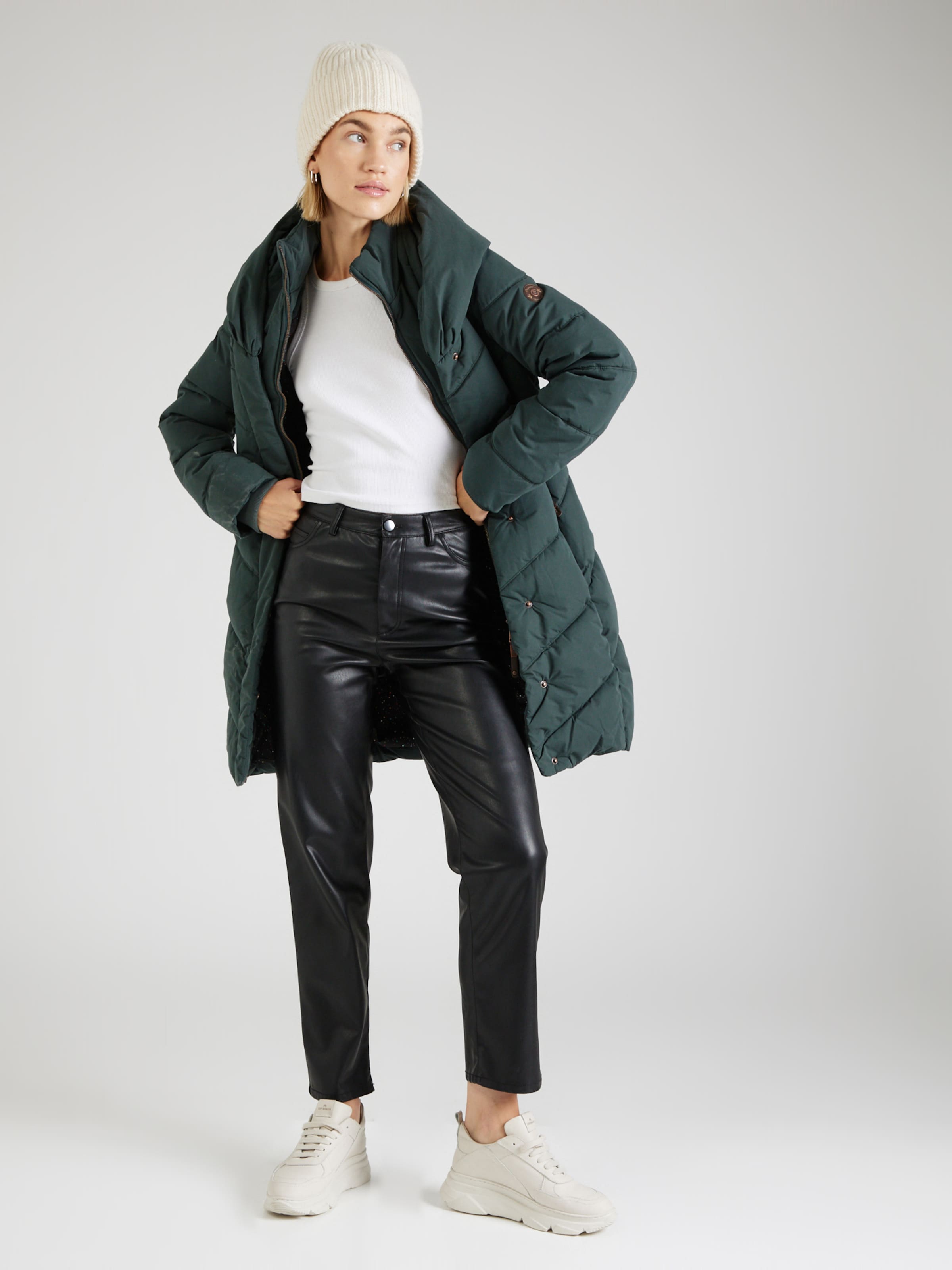 Dark Coat in \'NATALKA\' Green ABOUT Ragwear | Winter YOU
