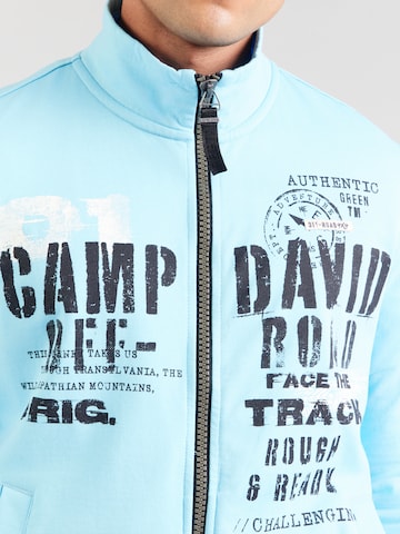 CAMP DAVID - Sudadera con cremallera en azul