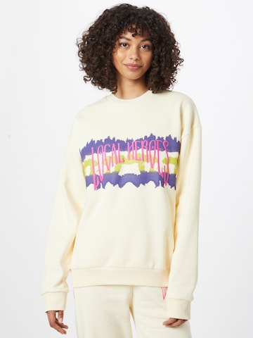 LOCAL HEROES Sweatshirt i beige: forside