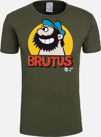 LOGOSHIRT Shirt 'Brutus' in Groen: voorkant