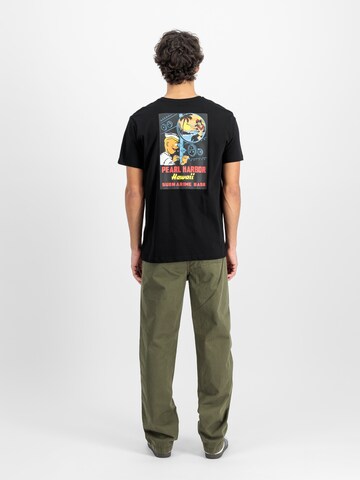ALPHA INDUSTRIES Футболка 'Pearl Harbor' в Черный: спереди