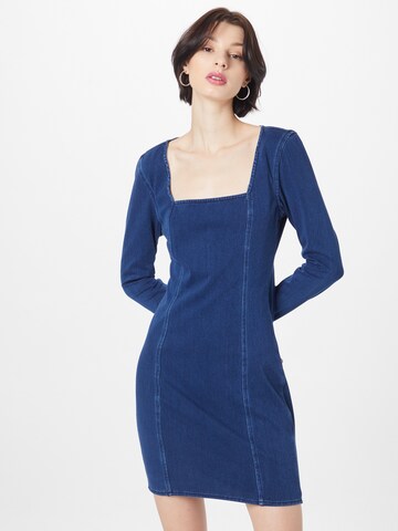 GUESS Jurk 'Vivian' in Blauw: voorkant