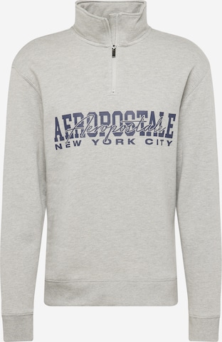 Sweat-shirt 'NEW YORK CITY' AÉROPOSTALE en gris : devant