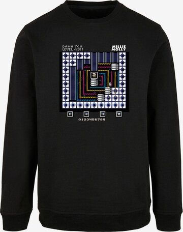 F4NT4STIC Sweatshirt 'SEVENSQUARED' in Zwart: voorkant