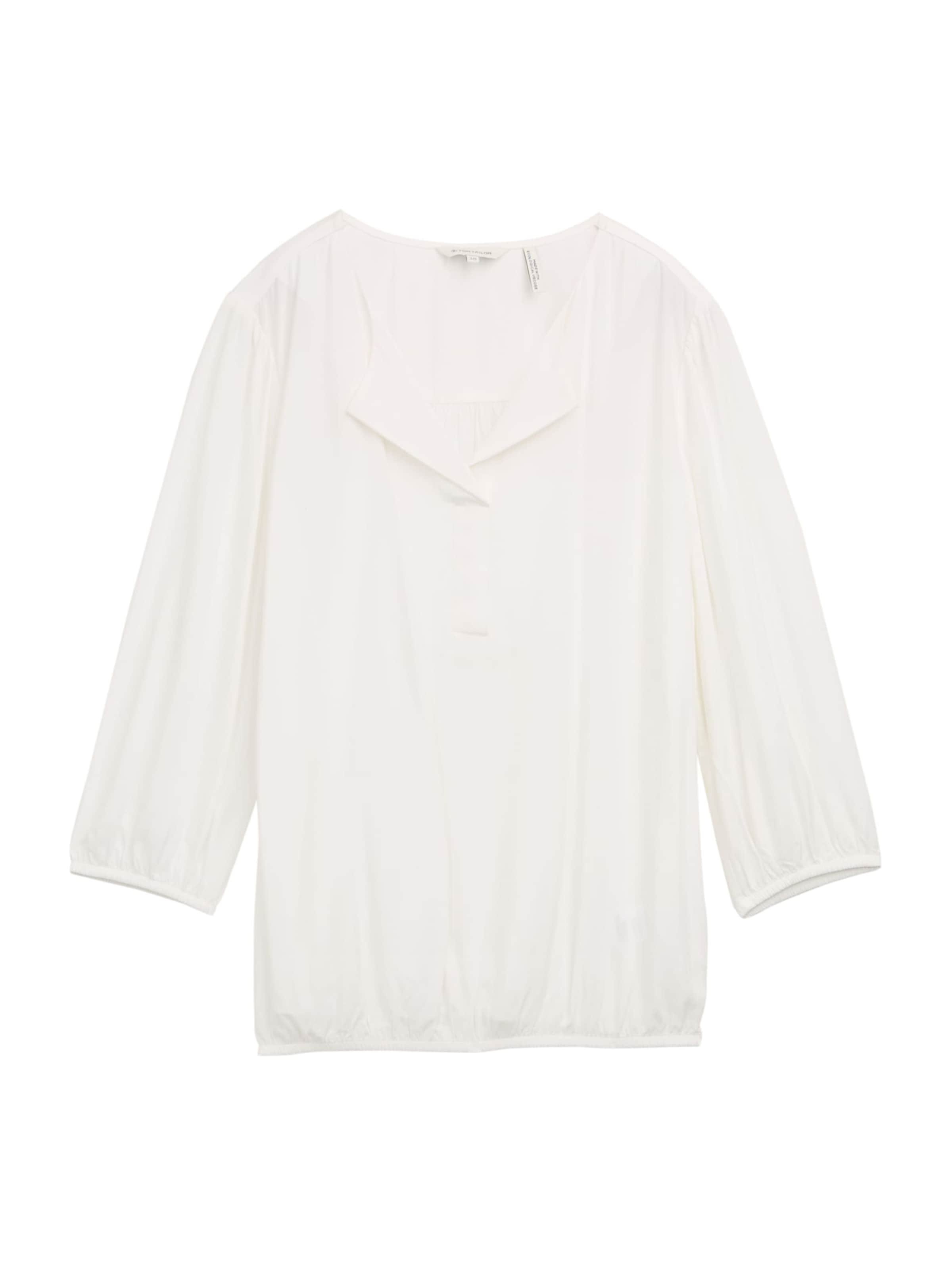 TOM TAILOR Blouse in Wit: voorkant