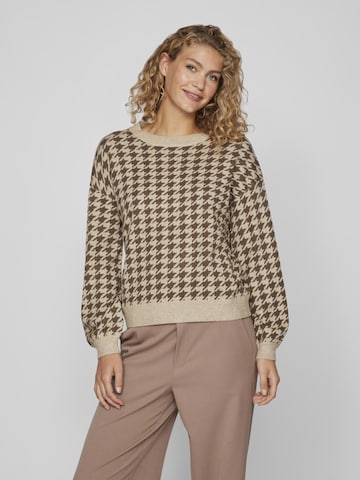 VILA Sweater 'RIL' in Beige: front